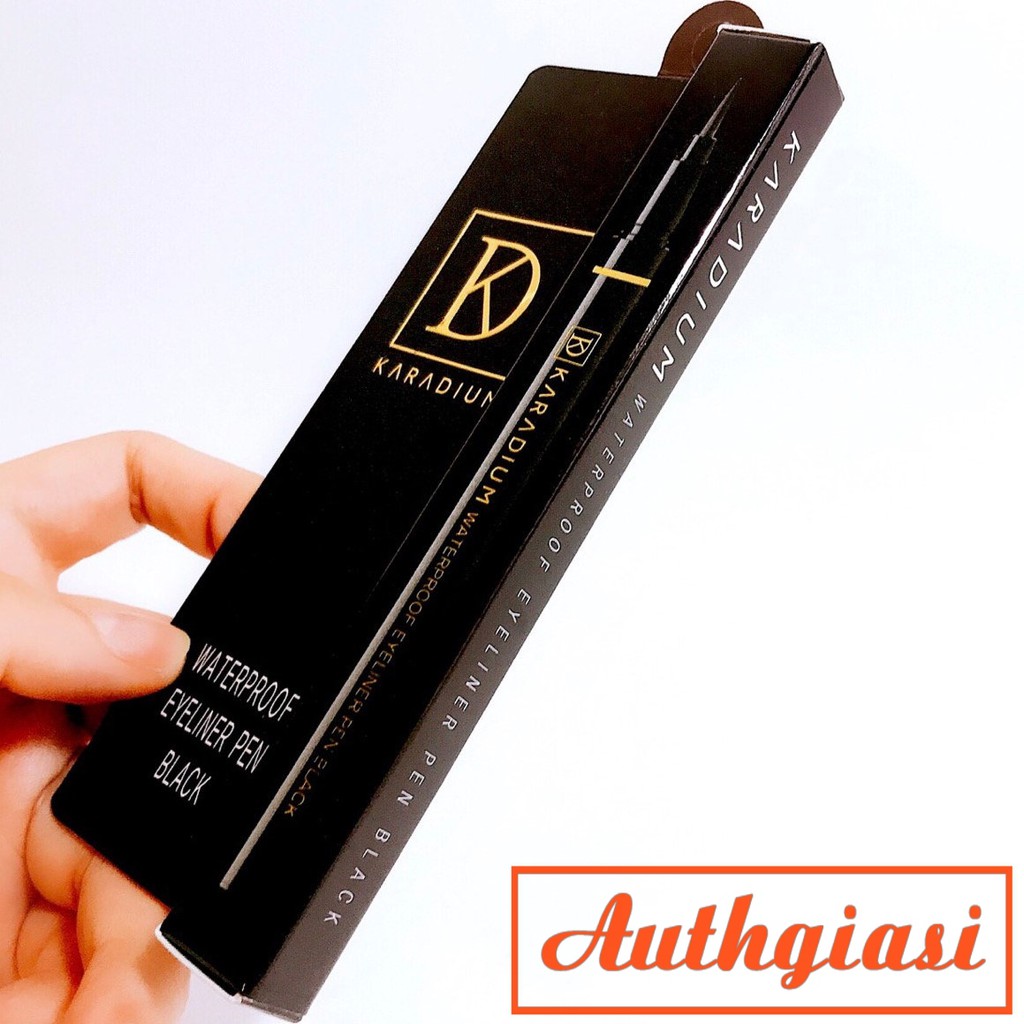 Kẻ mắt dạ nét to dễ kẻ Karadium Waterproof Eyeliner Pen Black chống nước VỎ NÂU | BigBuy360 - bigbuy360.vn