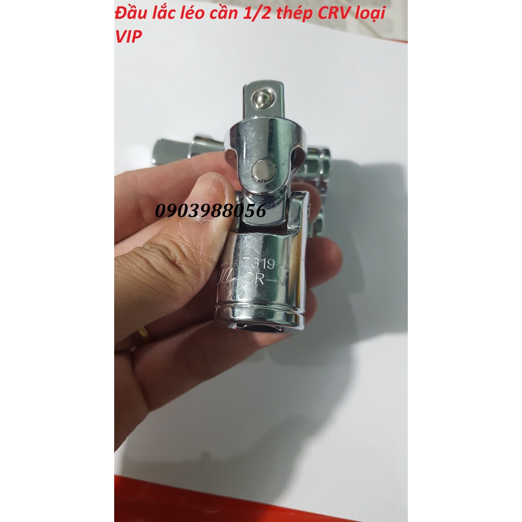 Đầu nối lắc léo cần 1/2 thép CRV loại VIP