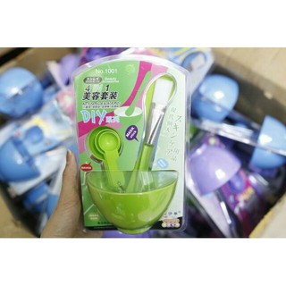 BỘ CHÉN MUỖNG CỌ ĐẮP MẶT NẠ TIỆN LỢI