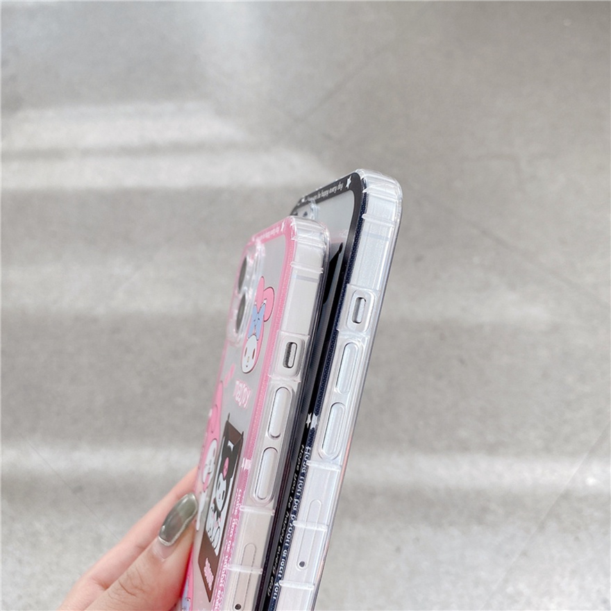 Ốp điện thoại mềm họa tiết hoạt hình My Melody thích hợp cho iPhone 13 12 11 Pro Max SE2020 X Xr Xs Max 7 8 Plus