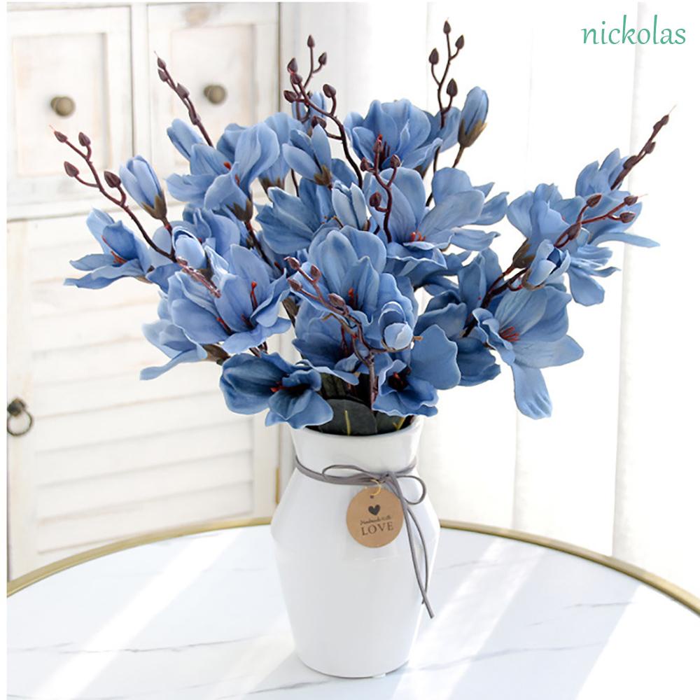 Set 5 nhánh hoa lan giả 20 nhánh nhiều màu trang trí nhà cửa/ tiệc cưới