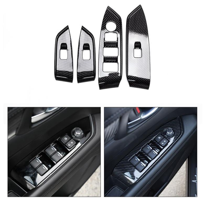 Ốp Carbon Trang Trí Tỳ Tay Cánh Cửa Mazda CX8 2018-2022