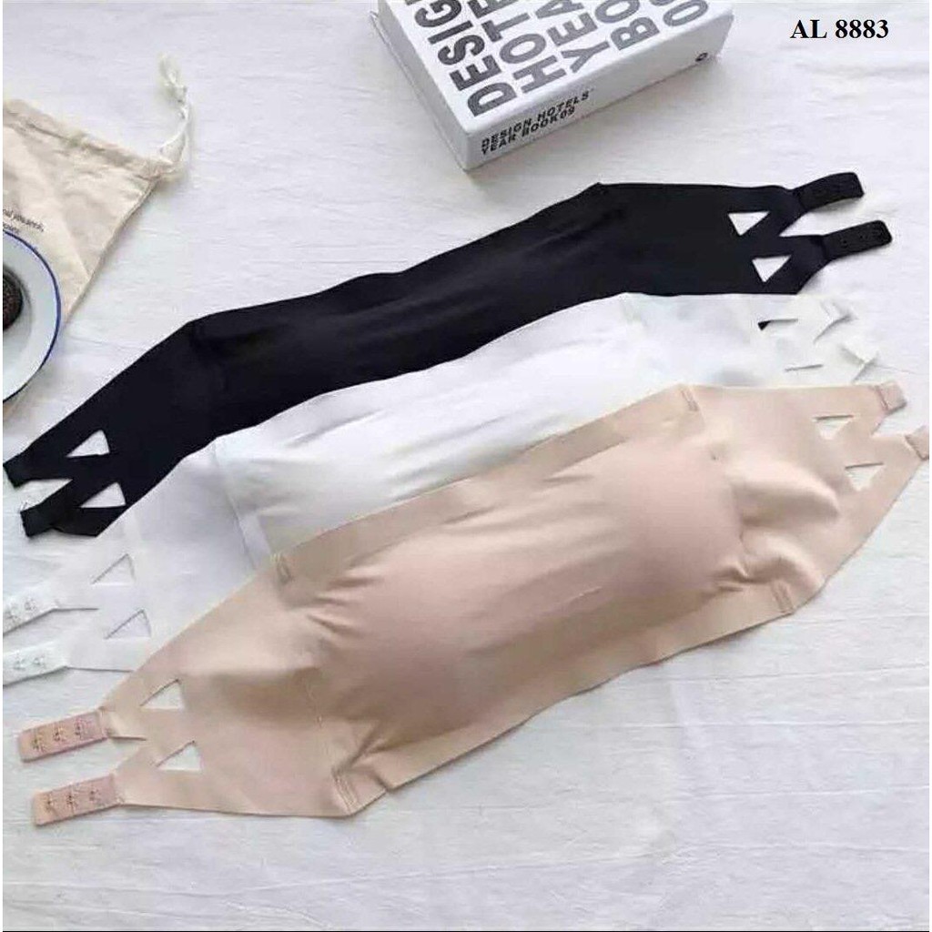 Áo Bra Su Ngang mút mỏng  Áo Bra Cài Sau Mát Lịm - Áo su cài sau mút mỏng tháo rời được