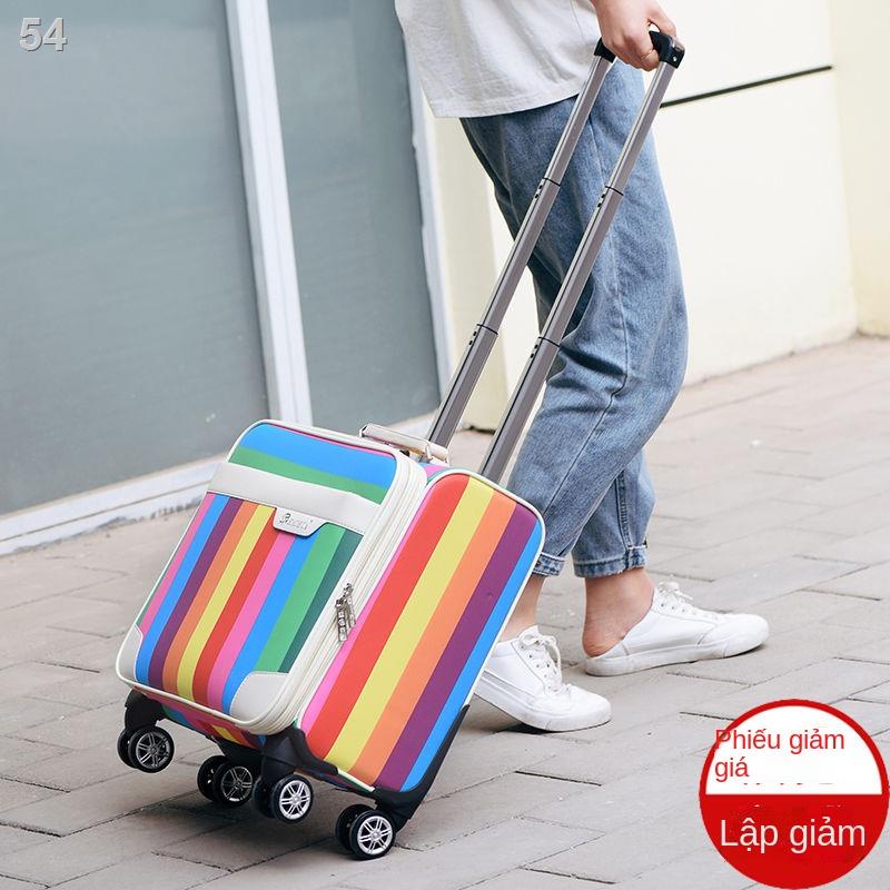 （Hộp kéo）Vali nhỏ 18 inch nữ vải Oxford ngang nội trú xe đẩy kinh doanh du lịch mini hộp mã nam