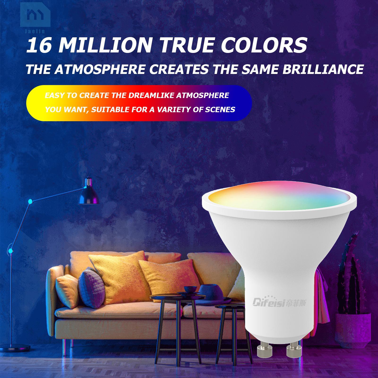 Bóng Đèn Led Thông Minh Gu10 Wifi 40w Có Thể Thay Đổi Màu Sắc