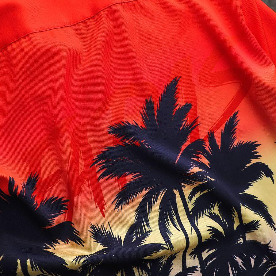 Áo Sơ Mi Nightfall Tay Ngắn Họa Tiết Mùa Hè Chất Chun Chéo Thoáng Mát Form Relaxed - FAPAS