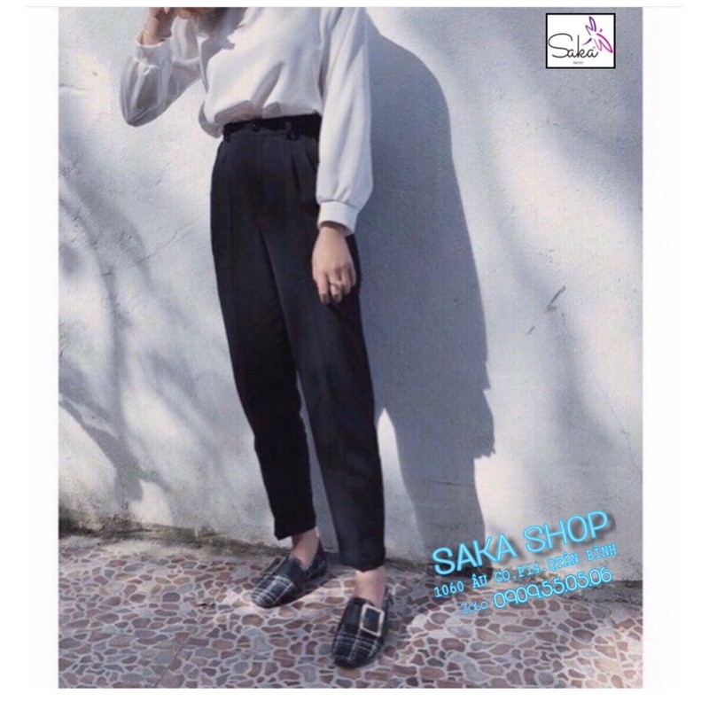 [ship 30 phút] Quần tây nữ công sở baggy from to