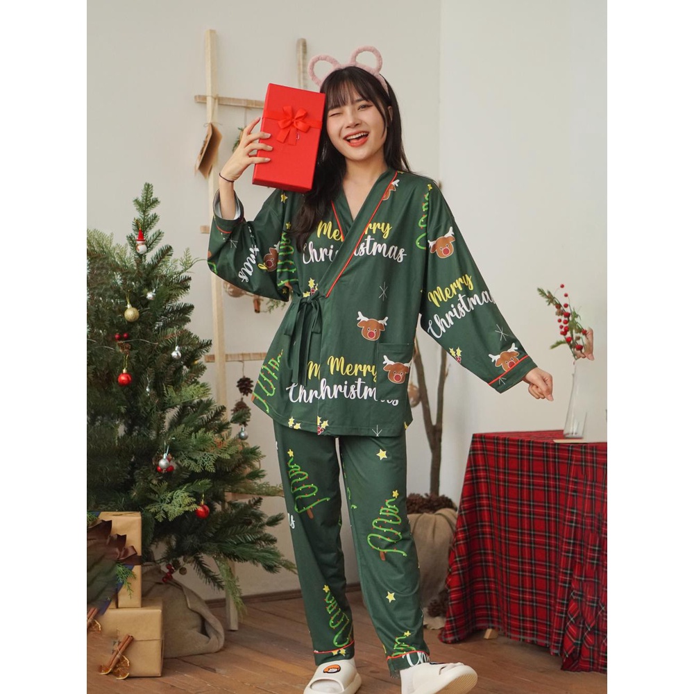 [Deal mua kèm] Bộ đồ ngủ Kimono dài tay - BST Giáng sinh 2021 by Poohouse | WebRaoVat - webraovat.net.vn