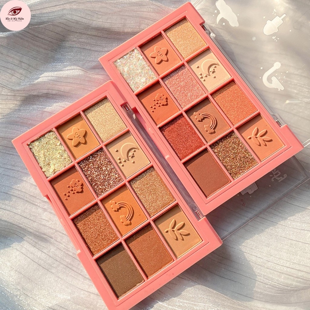 Phấn Mắt SWEET MINT 12 Ô Màu Nhũ BEAUTIFY