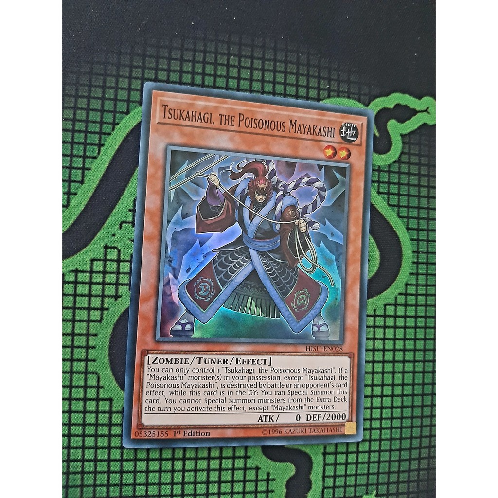 Thẻ Bài Mint90 Yugioh Monster Tsukahagi, the Poisonous Mayakashi - Super
