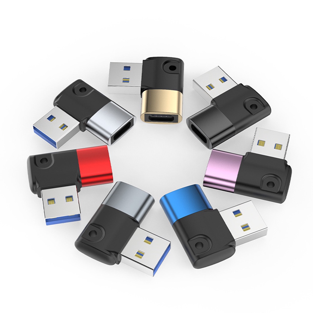 Đầu chuyển đổi sạc nhanh usb 3.0 Type C có lỗ treo 90 độ cho máy tính bảng