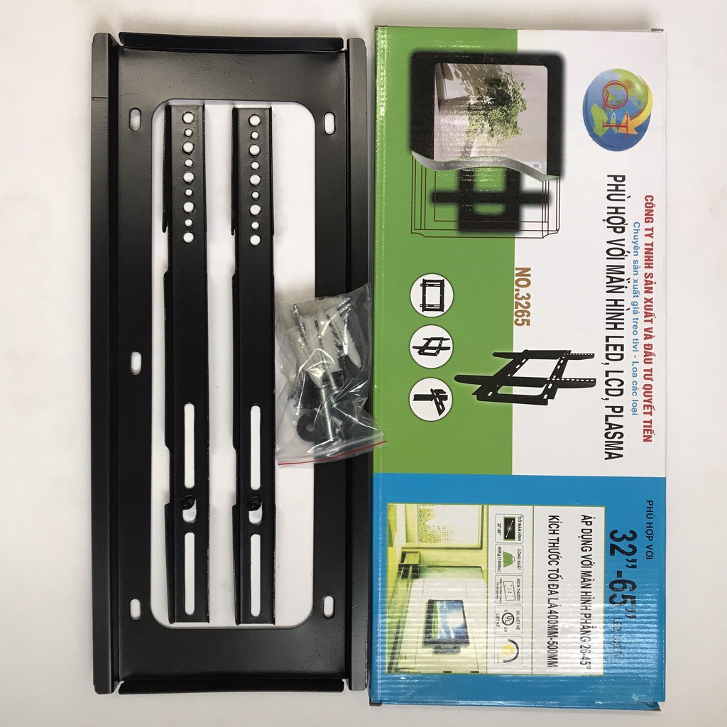 Giá Treo Tivi Cố Định Sát Tường Giá Treo Tivi LED TCL Từ 32 Đến 65 Inch Kèm Ốc Vít Đệm Cao Su