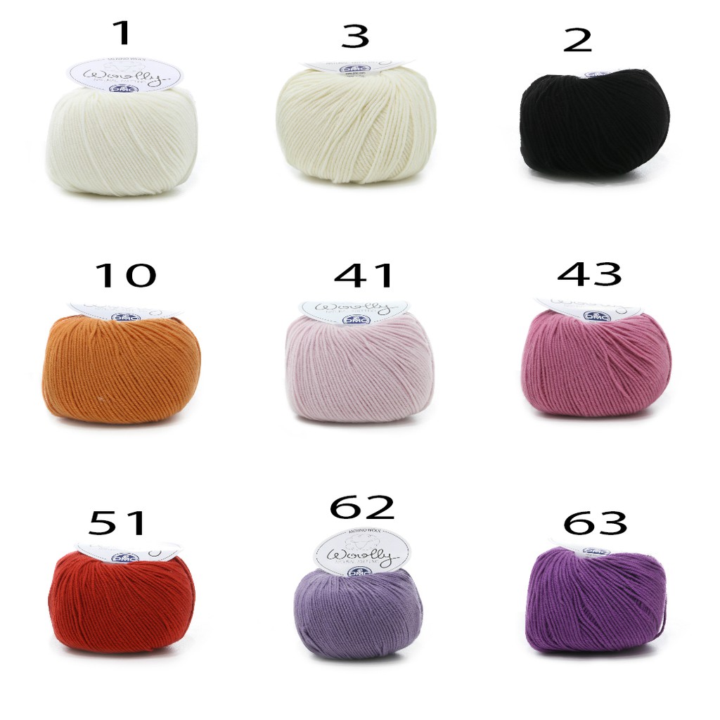 Cuộn Len DMC Woolly Merino (BẢNG MÀU 1)