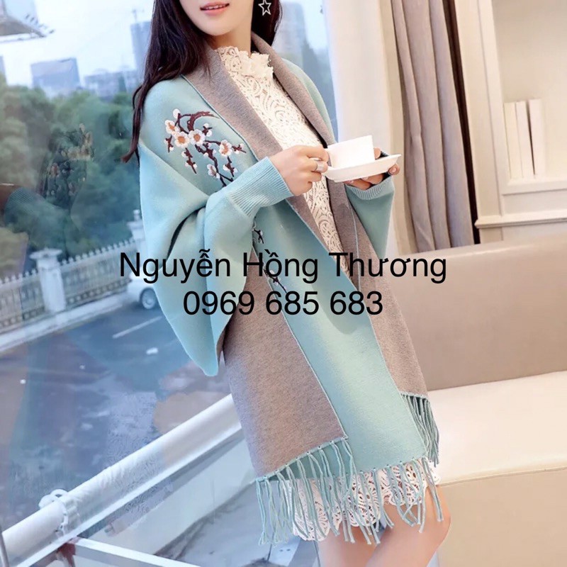 Áo Choàng khăn len dạ Hàn quốc loại 1