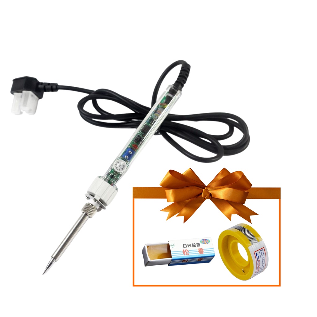 Mỏ hàn thiếc 907 loại Zin 220V 60W  tặng kèm thiếc sunchi và nhựa thông
