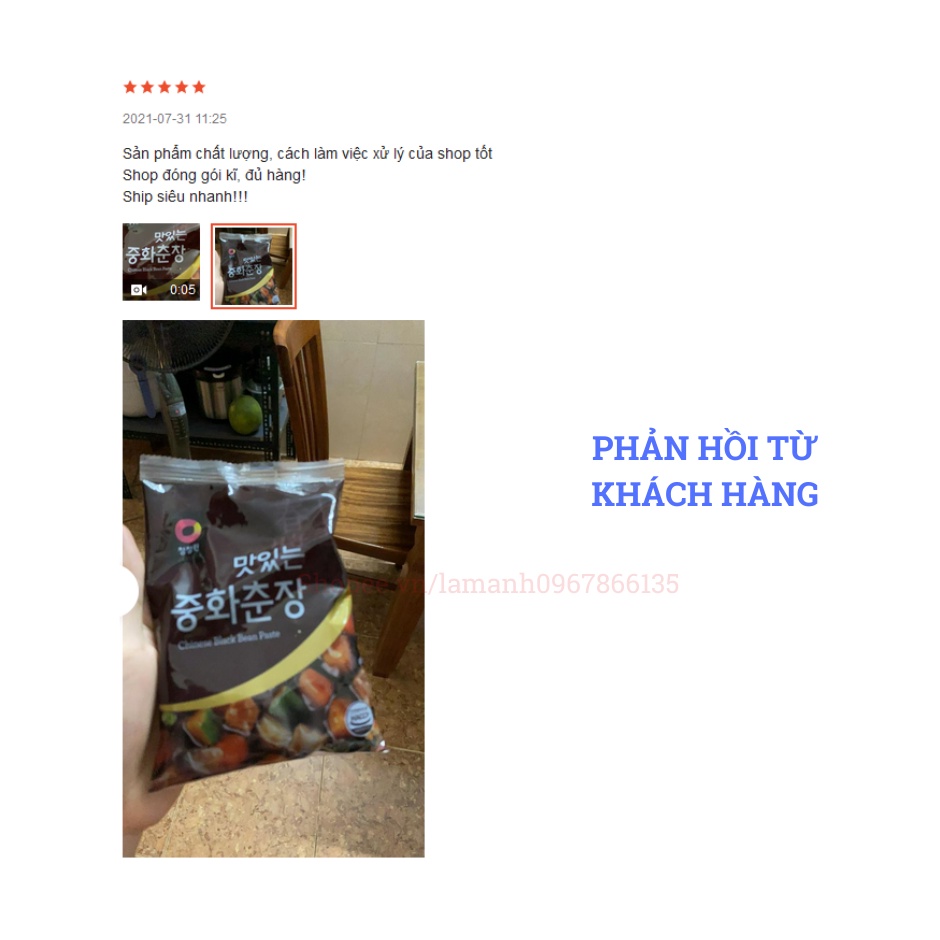 Sốt tương đen Hàn Quốc – Sốt nấu mì tương đen gói 250g