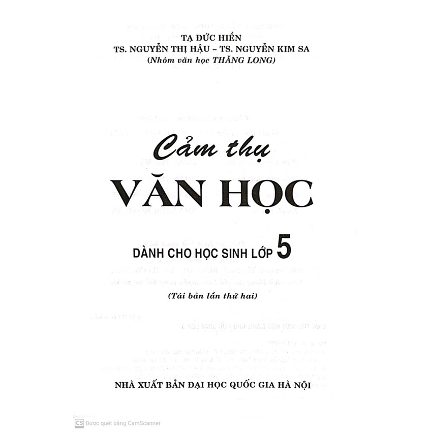 Sách- Cảm Thụ Văn Học Lớp 5
