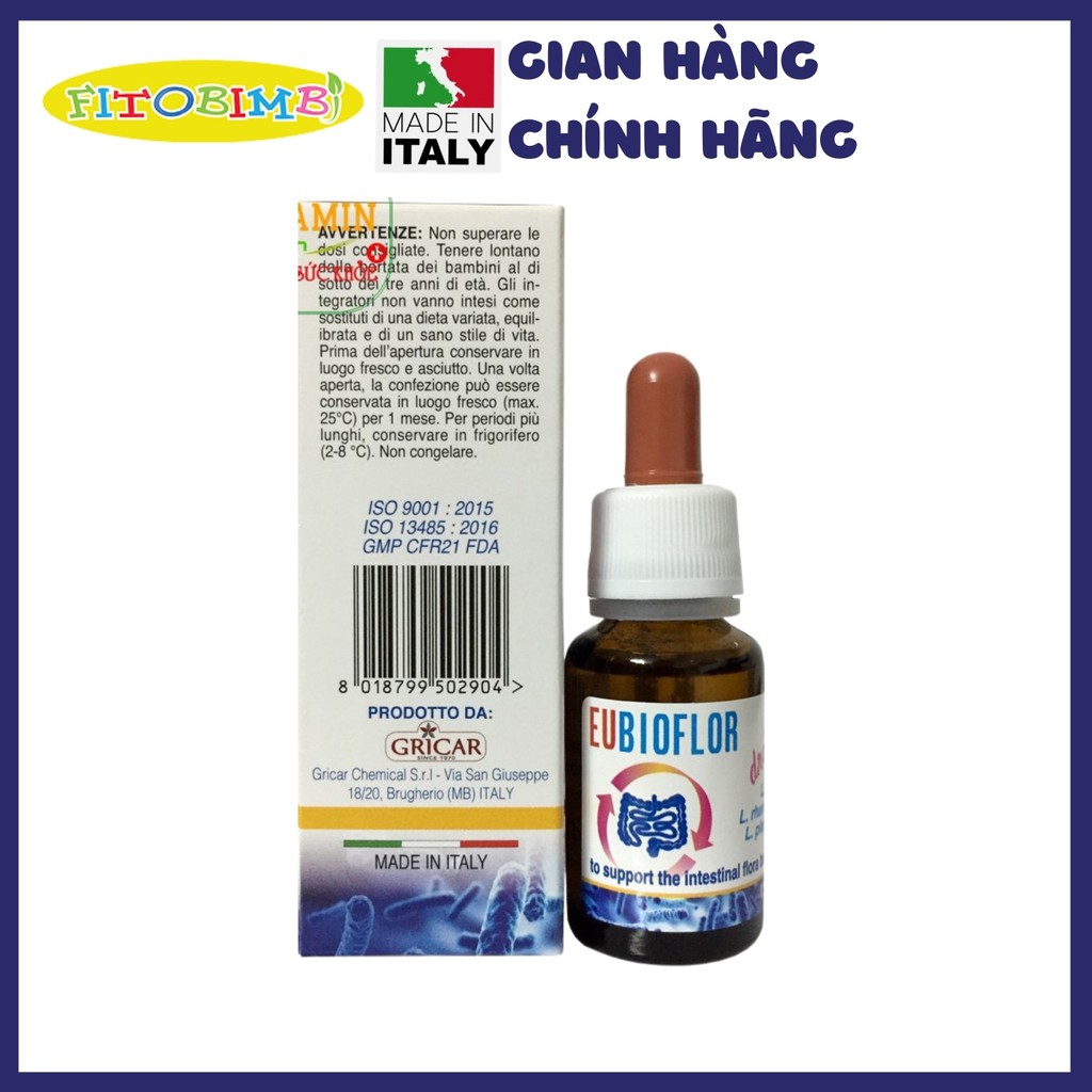 Eubioflor - Bổ sung lợi khuẩn, hỗ trợ tăng cường tiêu hóa cho trẻ em