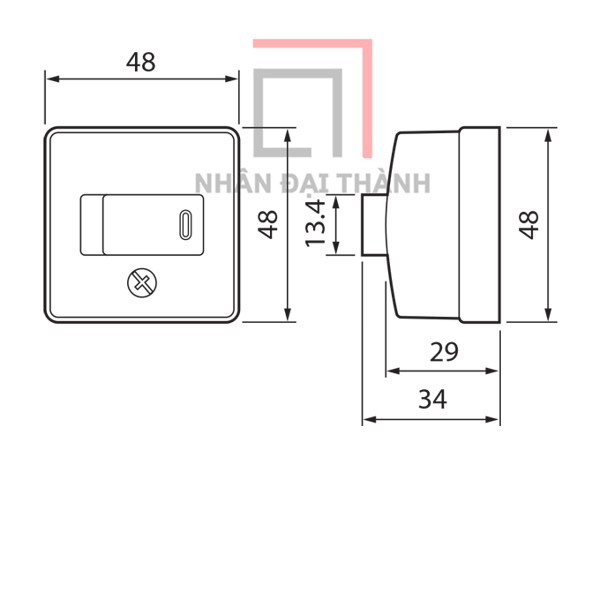 Công tắc B 1 chiều loại nổi Panasonic WSG3001