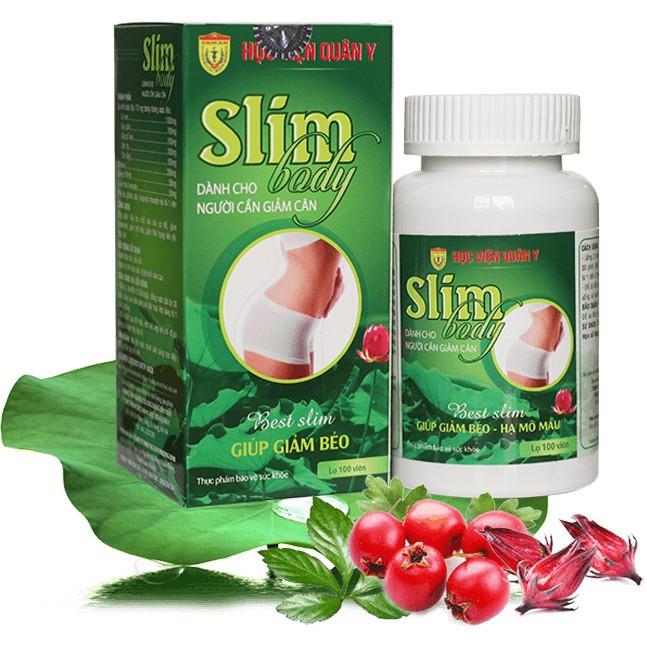 Giảm cân Slim Body New - Học Viện Quân Y (Hộp 100 viên) - [CHÍNH HÃNG]