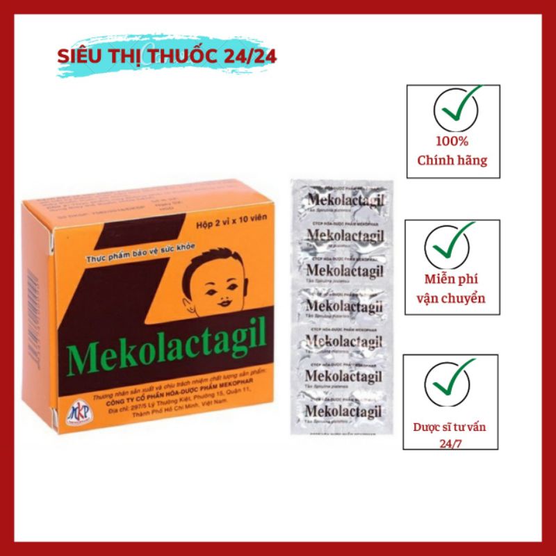 Viên Uống Tảo Lợi Sữa Mekolactagil ⚡ CAM KẾT CHÍNH HÃNG ⚡ Viên uống lợi sữa tốt cho mẹ bầu sau sinh