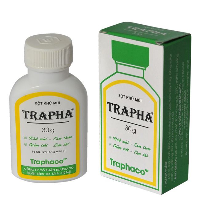 ✅ [CHÍNH HÃNG] Bột khử mùi TRAPHA 30G - Trapha 30g - Traphaco