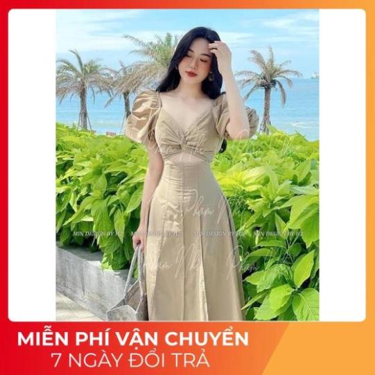 [ 𝐅𝐑𝐄𝐄 𝐒𝐇𝐈𝐏 ] SET VÁY XOẮN NGỰC TAY BỒNG 3 MÀU