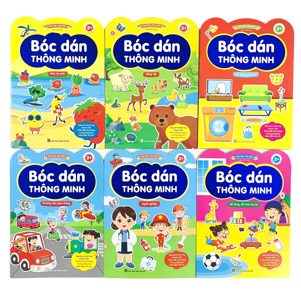 Sách - Bóc Dán Thông Minh - Dành Cho Trẻ Từ 2-6 Tuổi - Song Ngữ Việt Anh