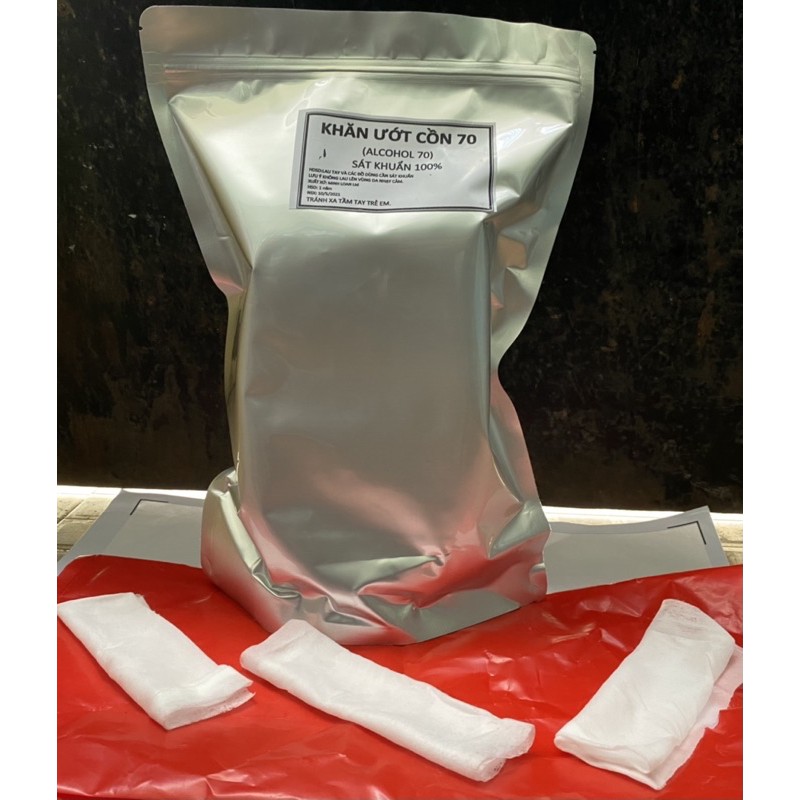 Khăn giấy ướt Cồn sát khuẩn tay (Gói 400 miếng) siêu tiết kiệm, tiện dụng