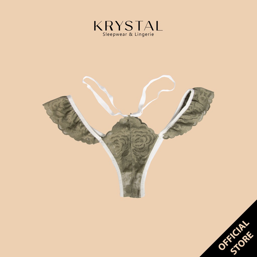 Quần lót ren Cánh Tiên sexy gợi cảm lưng vừa cạp ngắn KRYSTAL KQ08 | BigBuy360 - bigbuy360.vn