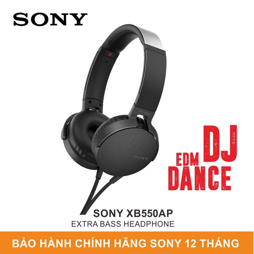 Tai Nghe Sony Extra Bass™ XB550AP - Hàng Chính Hãng Sony Việt Nam - Bảo Hành 12 Tháng