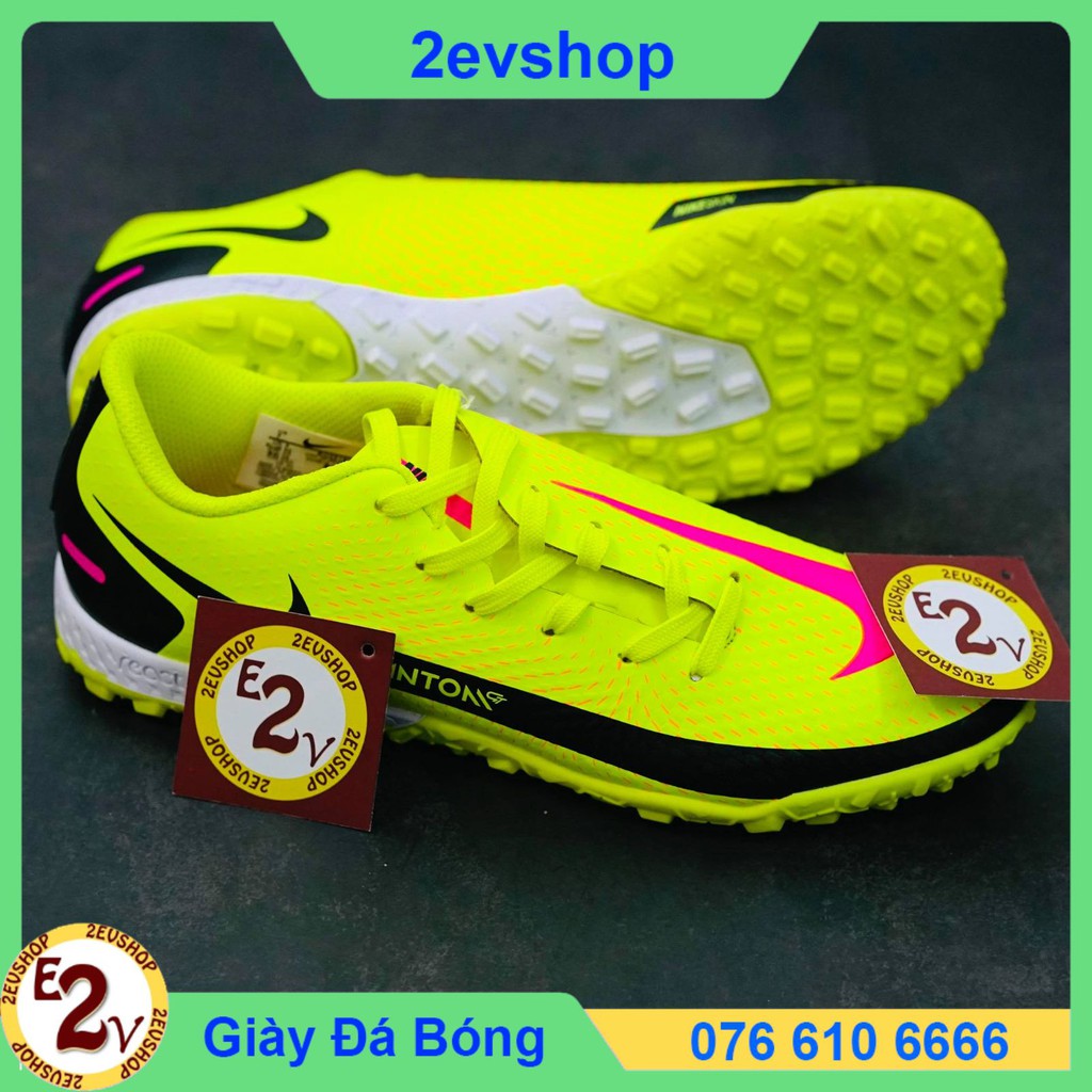 Giày Đá Bóng 𝗧𝗙 𝗡𝗶𝗸𝗲 𝗣𝗵𝗮𝗻𝘁𝗼𝗺 𝗚𝗧 Chuối sọc đen Đã Khâu Bền Đẹp