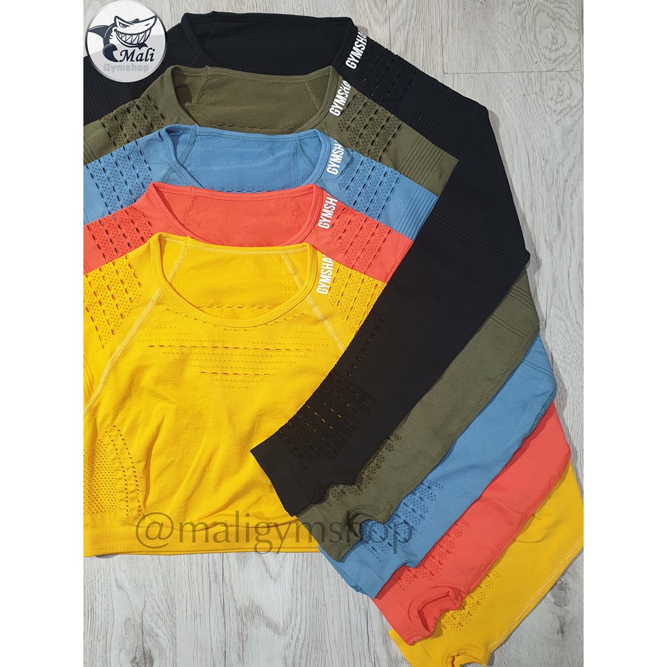 Áo tập croptop dài tay Gymshark