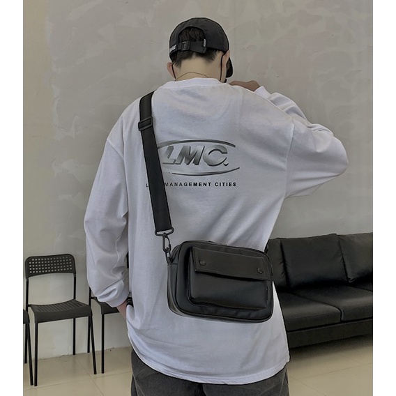 Túi đeo chéo nam nữ unisex thời trang, chất liệu da PU cao cấp mềm mại phong cách Hàn Quốc
