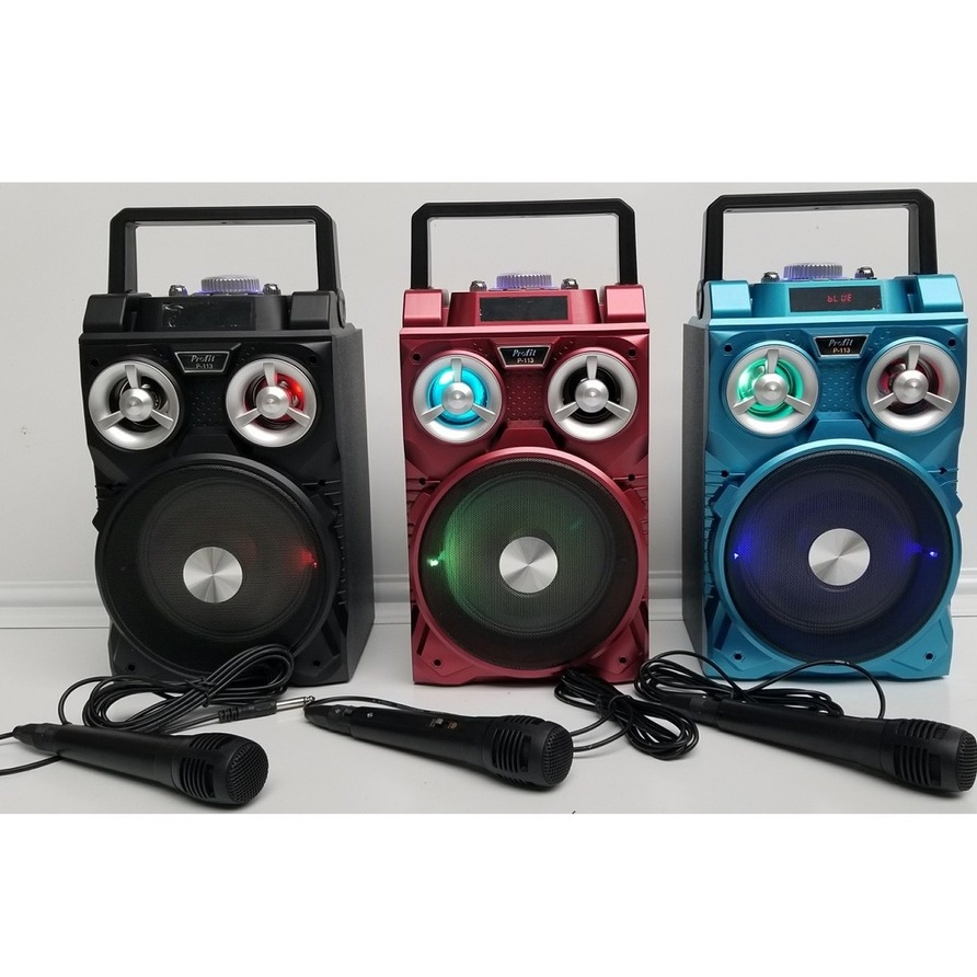 Loa bluetooth Karaoke Bluetooth Profit P113 / P115 kèm micro có dây chính hãng [BH 6 tháng]