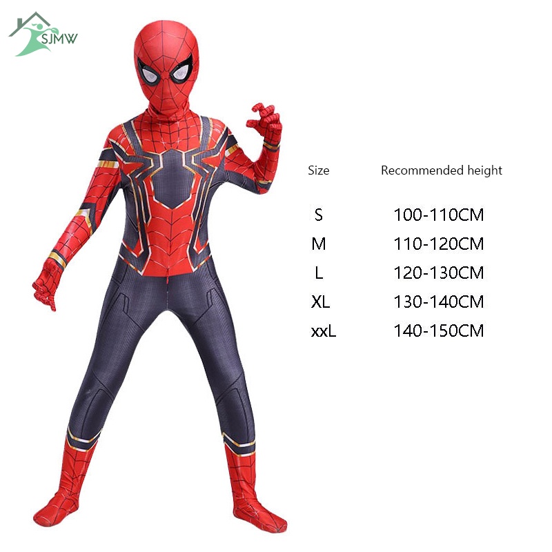 Bộ Trang Phục Hóa Trang Người Nhện Người Sắt Nhân Dịp Halloween Cho Trẻ Em