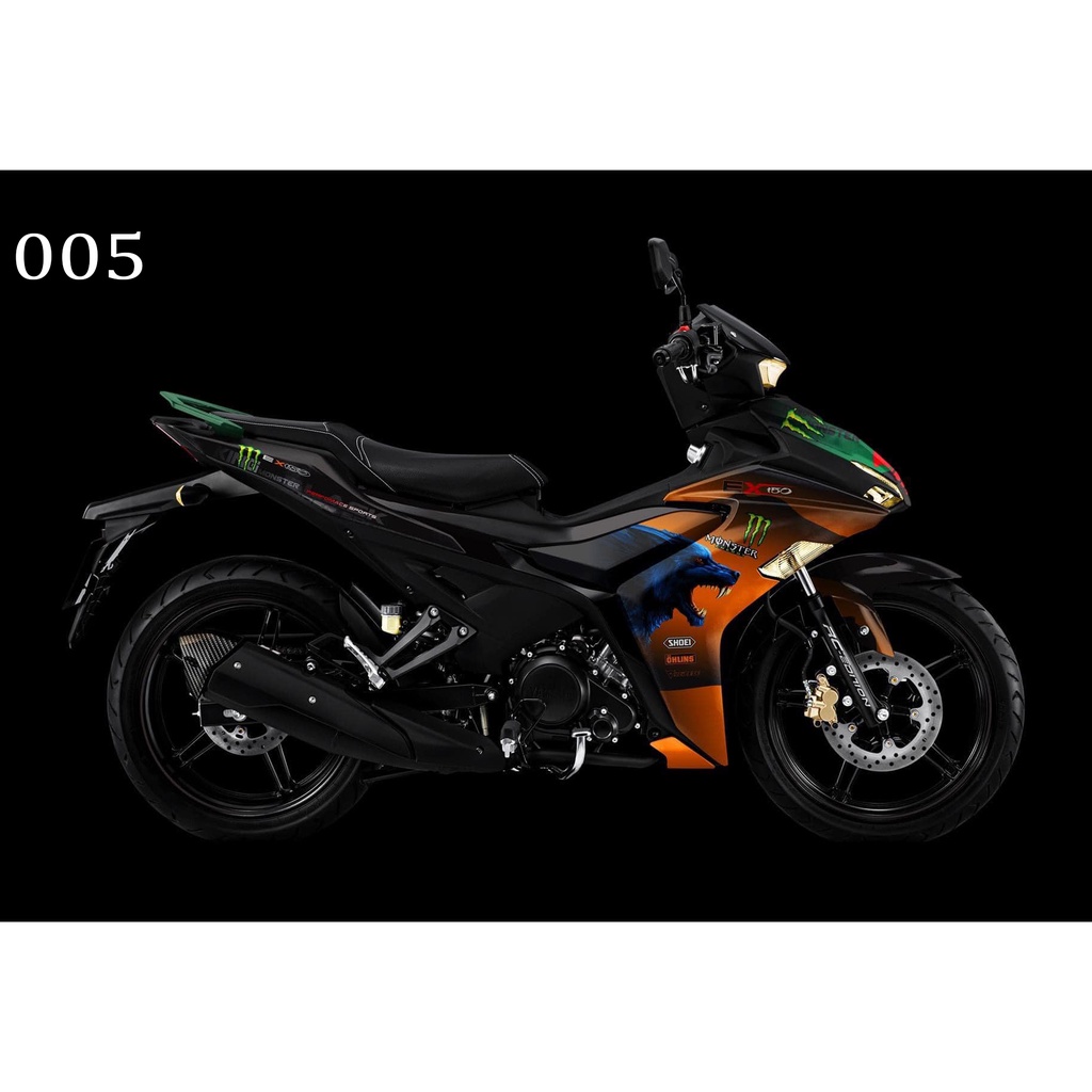Các Mẫu Tem Trùm Exciter 155 Sói Cực Chất