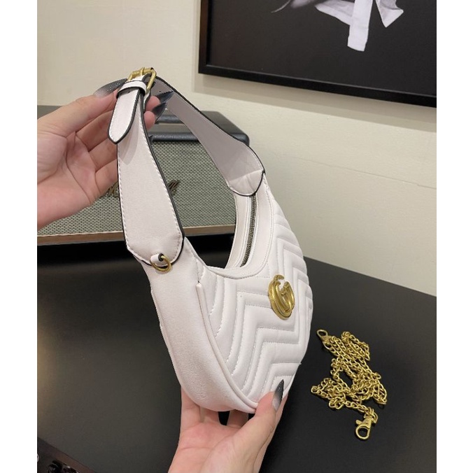 Túi kẹp nách dáng bầu #gc moon mới xịn sò 21cm có hộp