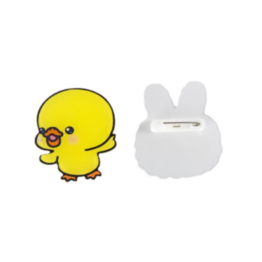 Ghim Cài Áo Hình Vịt Hoạt Hình Bằng Acrylic Phong Cách Nhật Hàn Dễ Thương
