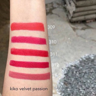 Son lì Kiko Velvet Passion Matte