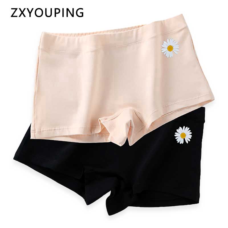 Quần Lót Cotton Thoải Mái Trang Trí Họa Tiết Hoa Cúc Cho Nữ