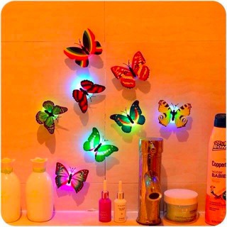 Combo 10 Đèn Led Bướm Phát Quang Trang Trí