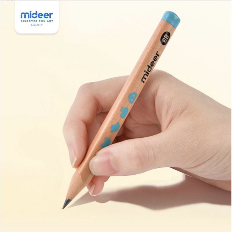 Bút Chì Cao Cấp Mideer Thick Triangular Pencils - tặng kèm gọt bút chì