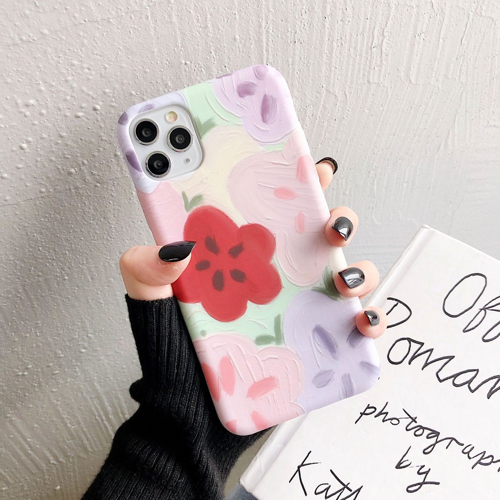 Ốp iPhone Tranh Hoa Sơn Dầu iPhone 7/8/7Plus/8Plus/X/Xs Max/11/11 Pro/11 Pro Max - ốp iphone