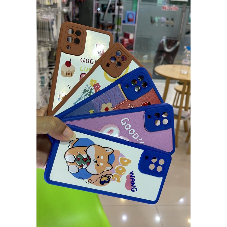 Ốp lưng samsung galaxy A12 dẻo TPU bảo vệ camera in hình siêu dễ thương