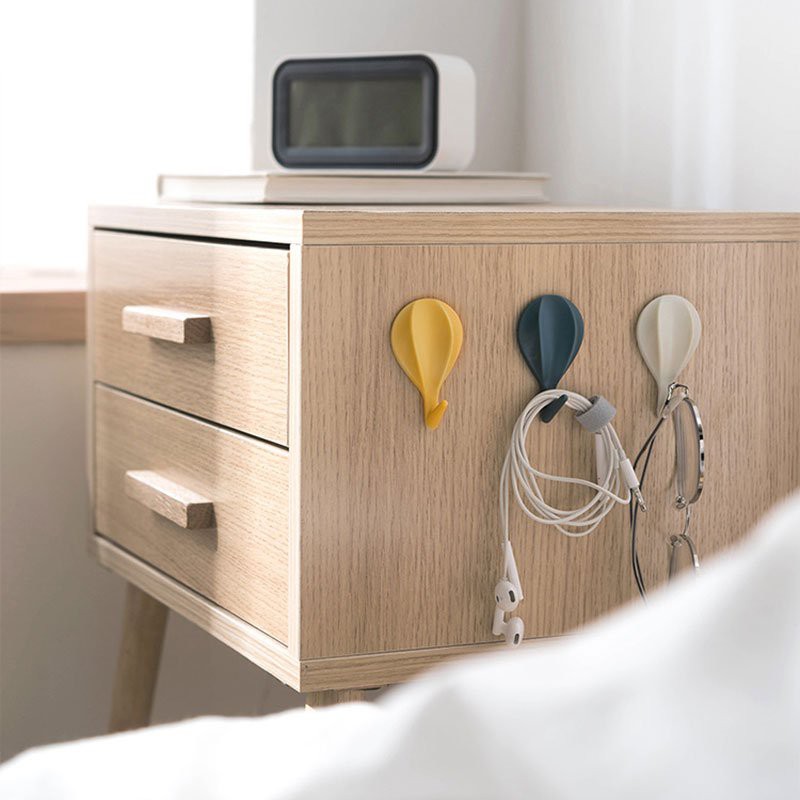 Set 8 Móc dán tường treo đồ chịu lực tốt, móc treo đồ dán tường hình khinh khí cầu đáng yêu