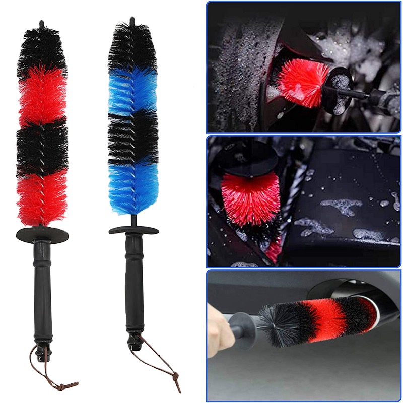 Bàn Chải Vệ Sinh Bánh Xe Hơi Với Tay Cầm Dài Tiện Dụng