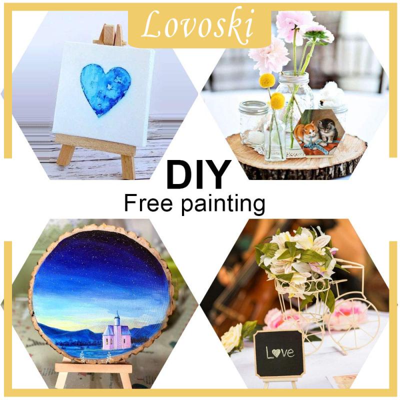 Bộ 10 Giá Đỡ Ba Chân Mini Bằng Gỗ Dùng Trưng Bày Tranh Vẽ Để Bàn