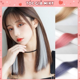 Tóc Highlight giả nhiều màu cho nữ, tóc giả kẹp highlight phong cách Hàn Quốc TG1