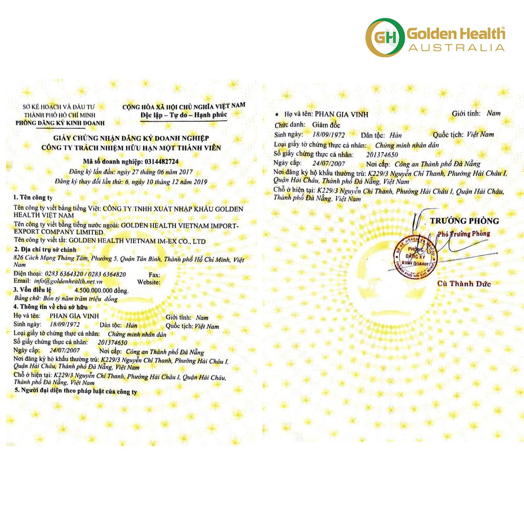 [GOLDEN HEALTH] Viên uống nhau thai nai - Deer Placental 80000 plus hộp 100 viên